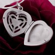Herz Medaillon: Gothic Anh�nger Silber 