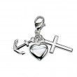 Charms Anh�nger aus Silber: Charm �Glaube-Liebe-Hoffnung�