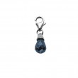 Charms Anh�nger aus Silber: Charm �Zirkonia Tropfen schwarz�