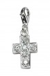 Charms Anh�nger aus Silber: Charm  Zirkonia Kreuz 