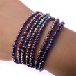Armband: Kristall Wickelarmband