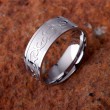 Edelstahl Ring mit Herz Tribal
