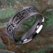 Edelstahl Ring mit Tribal