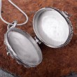 Medaillon Silber: Schmuckanh�nger mit Onyx
