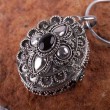 Medaillon Silber: Schmuckanh�nger mit Onyx