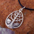 Lebensbaum Anh�nger: Amulett mit Stoffband