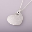 Freundschaftskette mit Partneranh�nger: Silber Kette mit �I love you� Herz Anh�nger