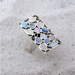 Schmuck Ring Silber Perlmutt Schmuck