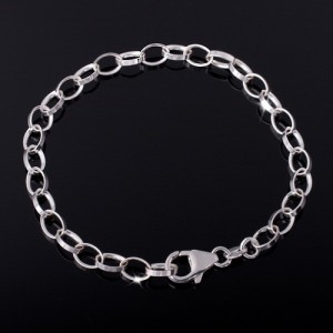 Charms: Rollo-Armband Silber f�r Charm Bettelarmband Anh�nger