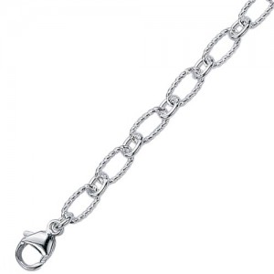 Bettelarmband: Silber Armband f�r Charms Anh�nger 19 cm