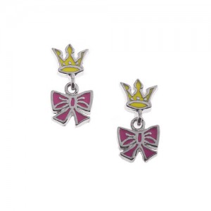 Prinzessin Lillifee Schmuck: Ohrstecker ,,Schleife mit Krone 