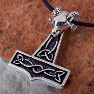 Thors Hammer Schmuck: Thorhammer Anh�nger mit Band