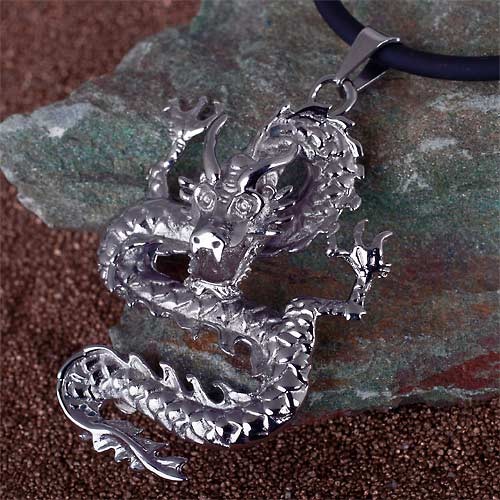Bild Drachen Anh�nger: Gothic Schmuck aus Edelstahl