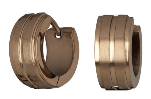 Herren Creolen Edelstahl - Stacheldraht Design Für Punk & Biker Style